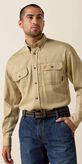 FR Solid Vent Work Shirt Front